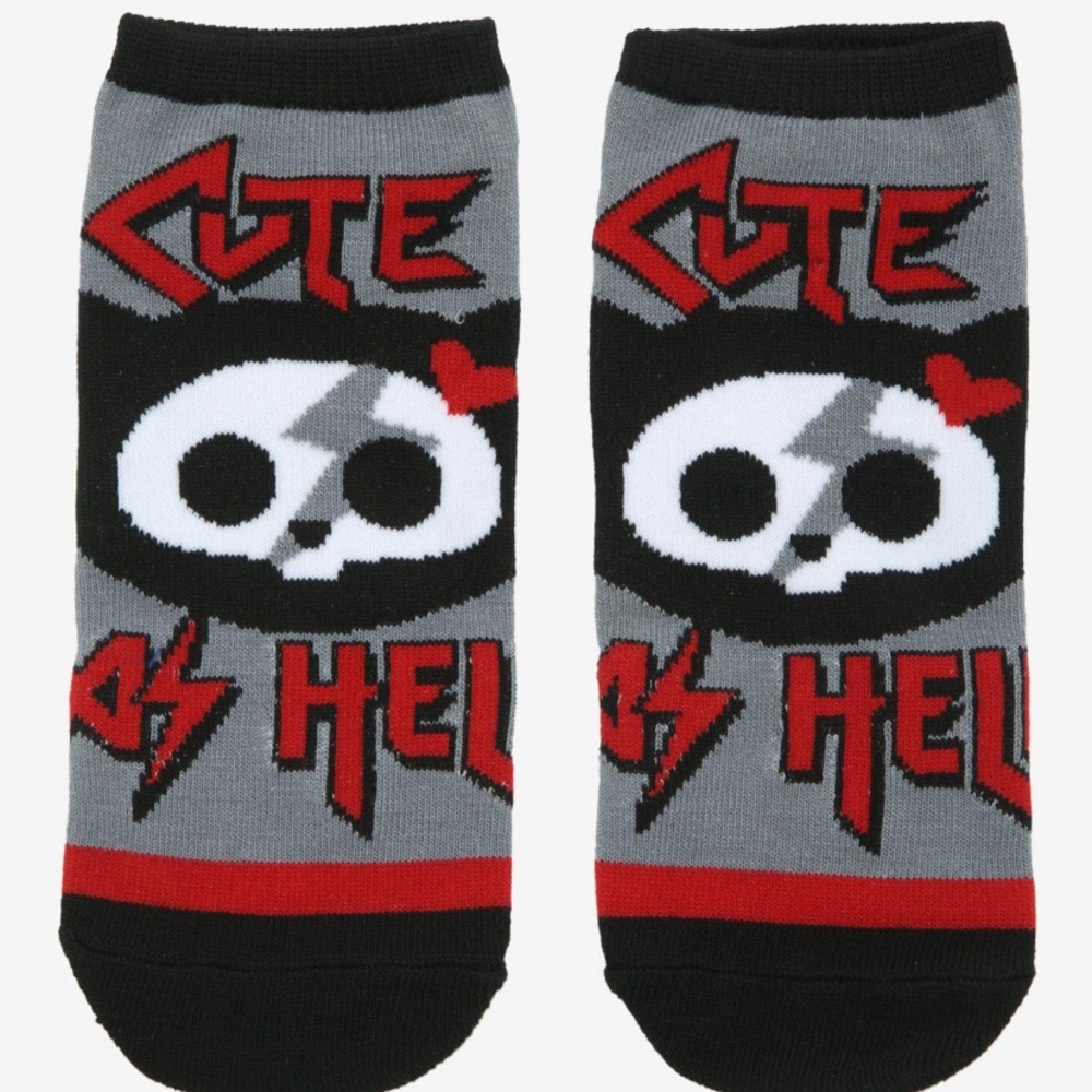 2/$12‎ Skelanimal Kit The Cat No-Show Socks